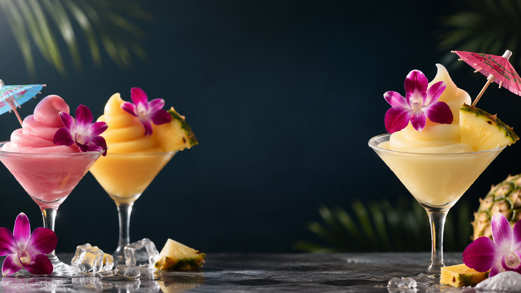 Strawberry and mango soft serve margaritas at Mexic103 in Cudahy Wisconsin
